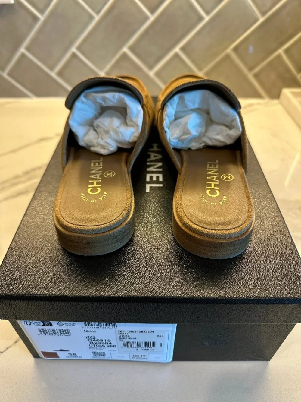 Chanel 2026 Interlocking CC Logo Mules (Spring Summer 2026 Pre-collection) - NWT
